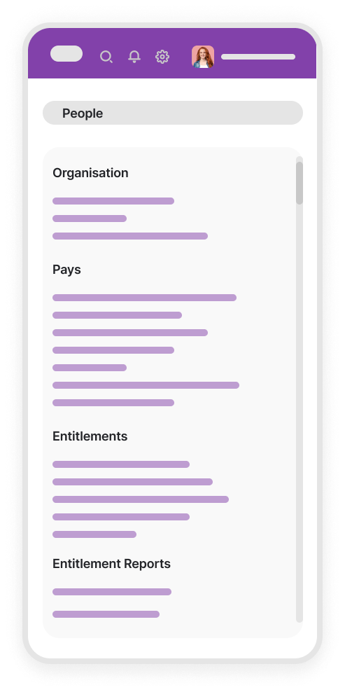 MYOB Advanced Payroll Mobile Dashboard