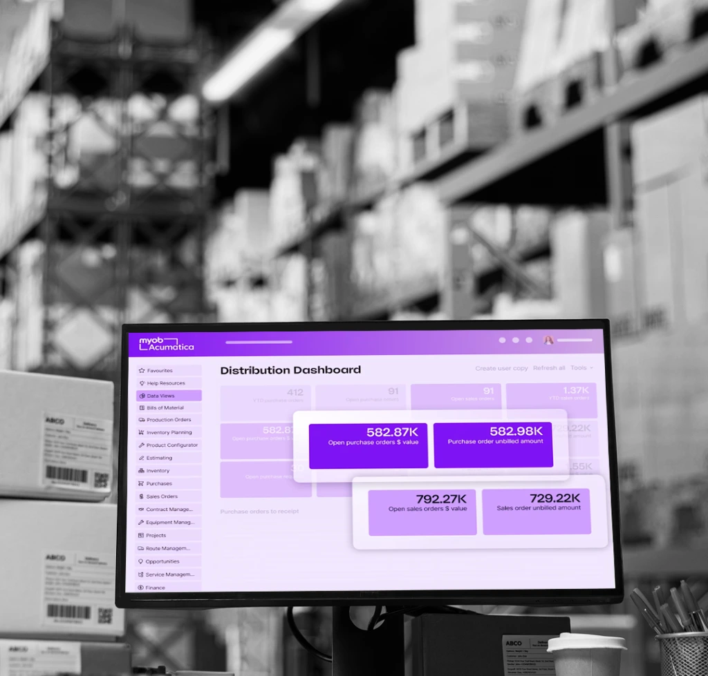 Wholesale distribution operations dashboard