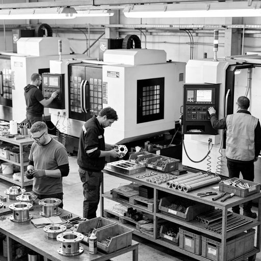 CNC machinery in operation on an Australian manufacturing floor